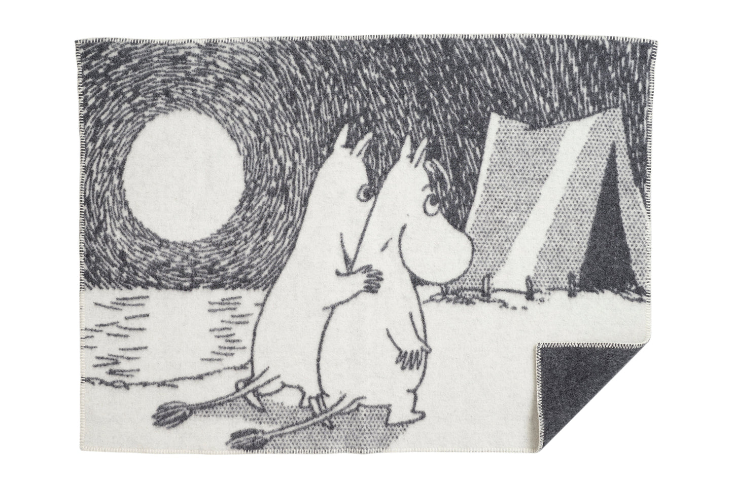 moomin adventure children blanket organic lambswool