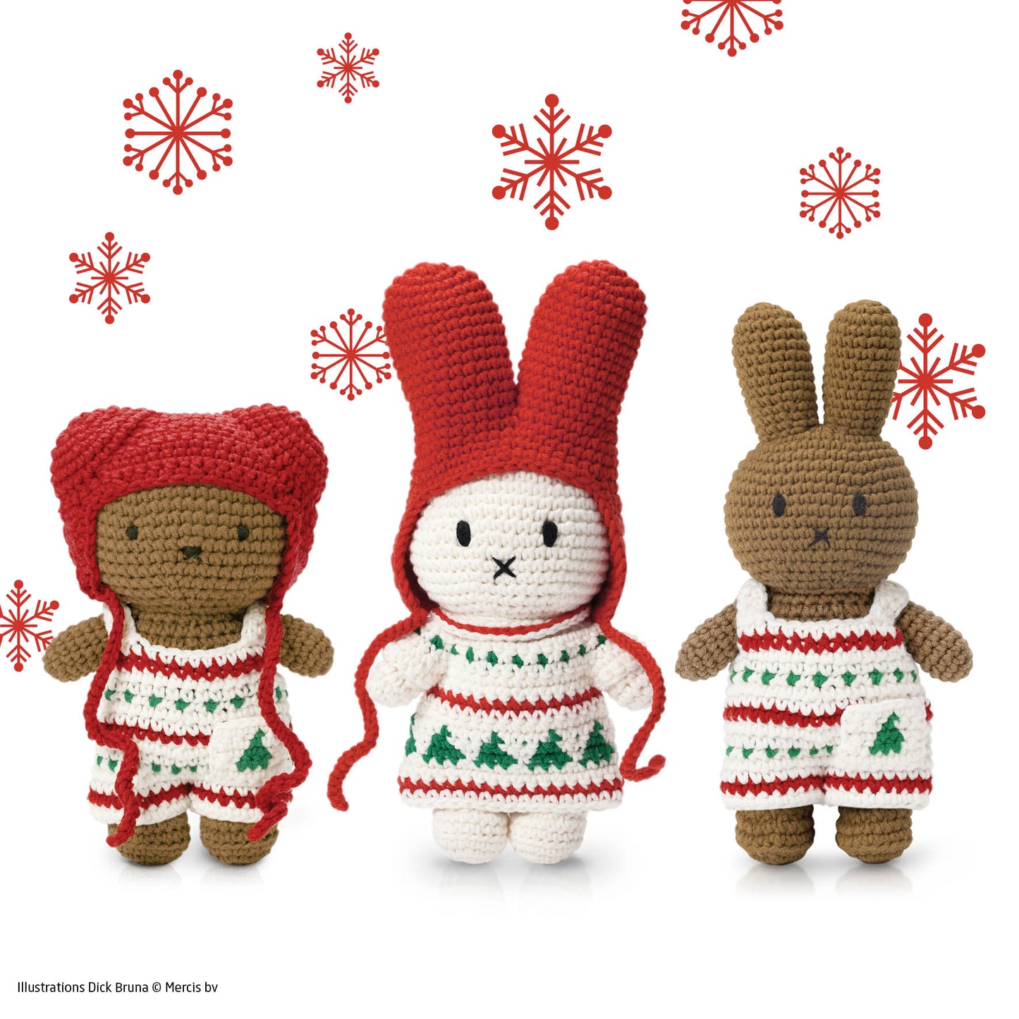 Boris in Christmas Crochet Outfit