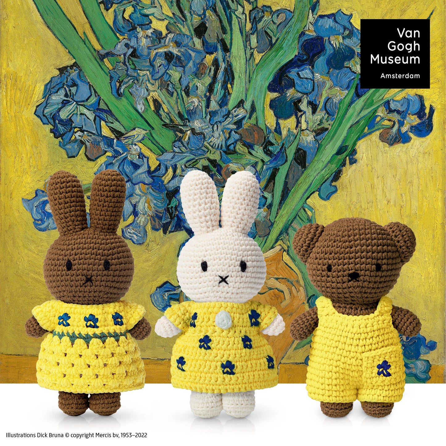 Boris in Van Gogh Inspired Irises Outfit Crochet Doll