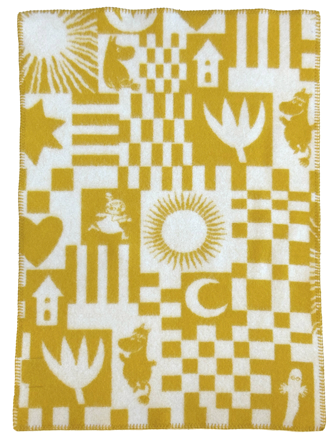 organic wool baby blanket moomin playful design