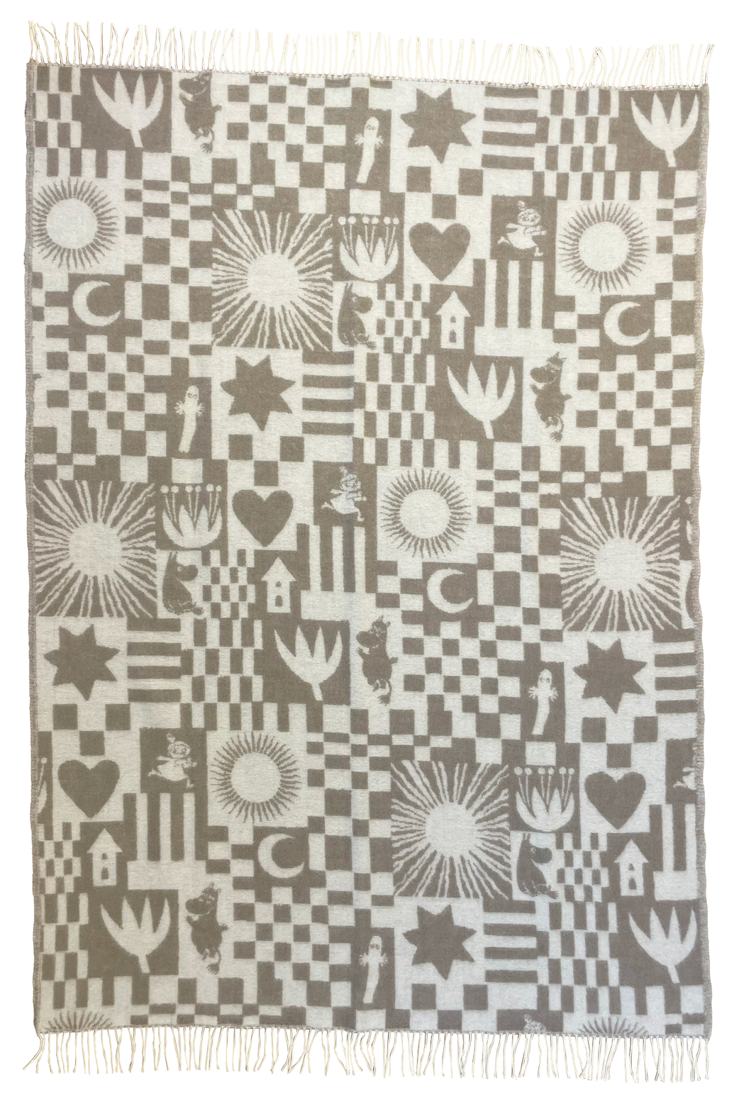 moomin play throw blanket organic wool scandinavian
