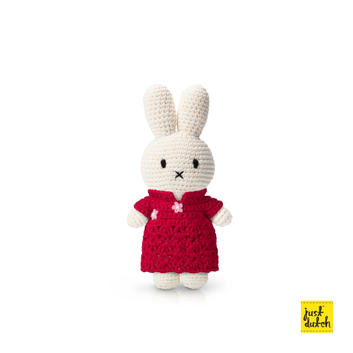 miffy handmade crochet doll red qipao dress