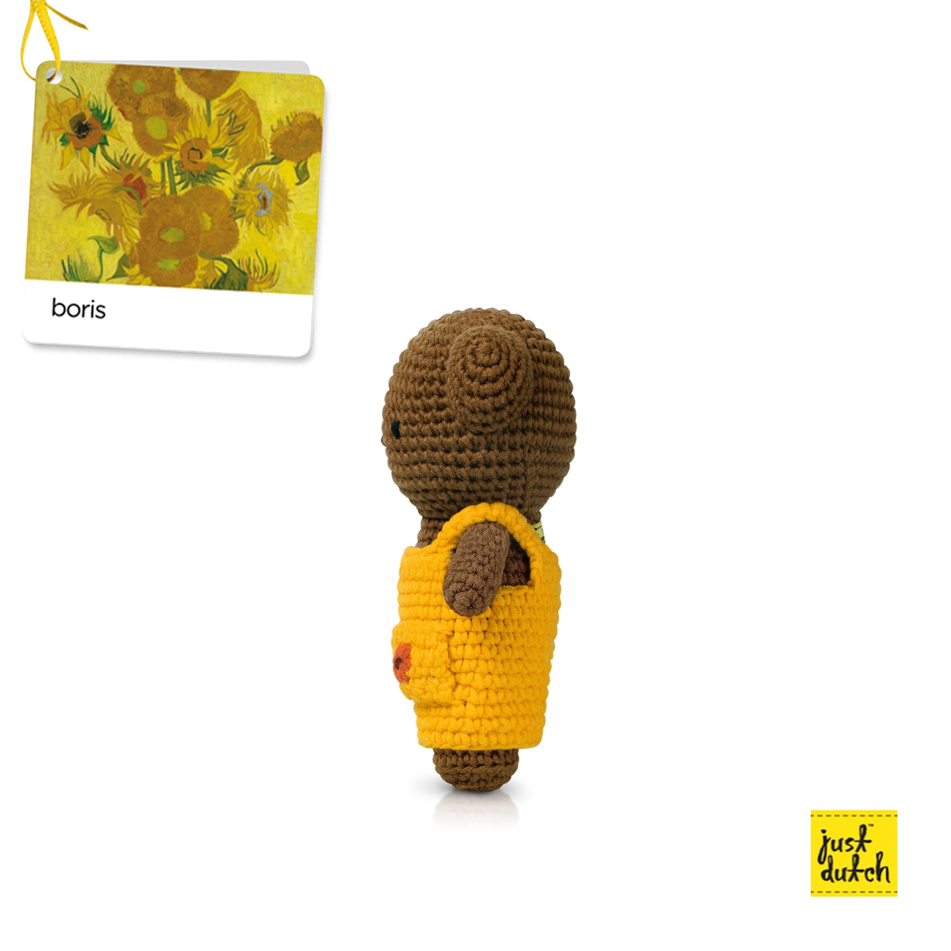 brown crochet boris doll sunflower inspired clothing
