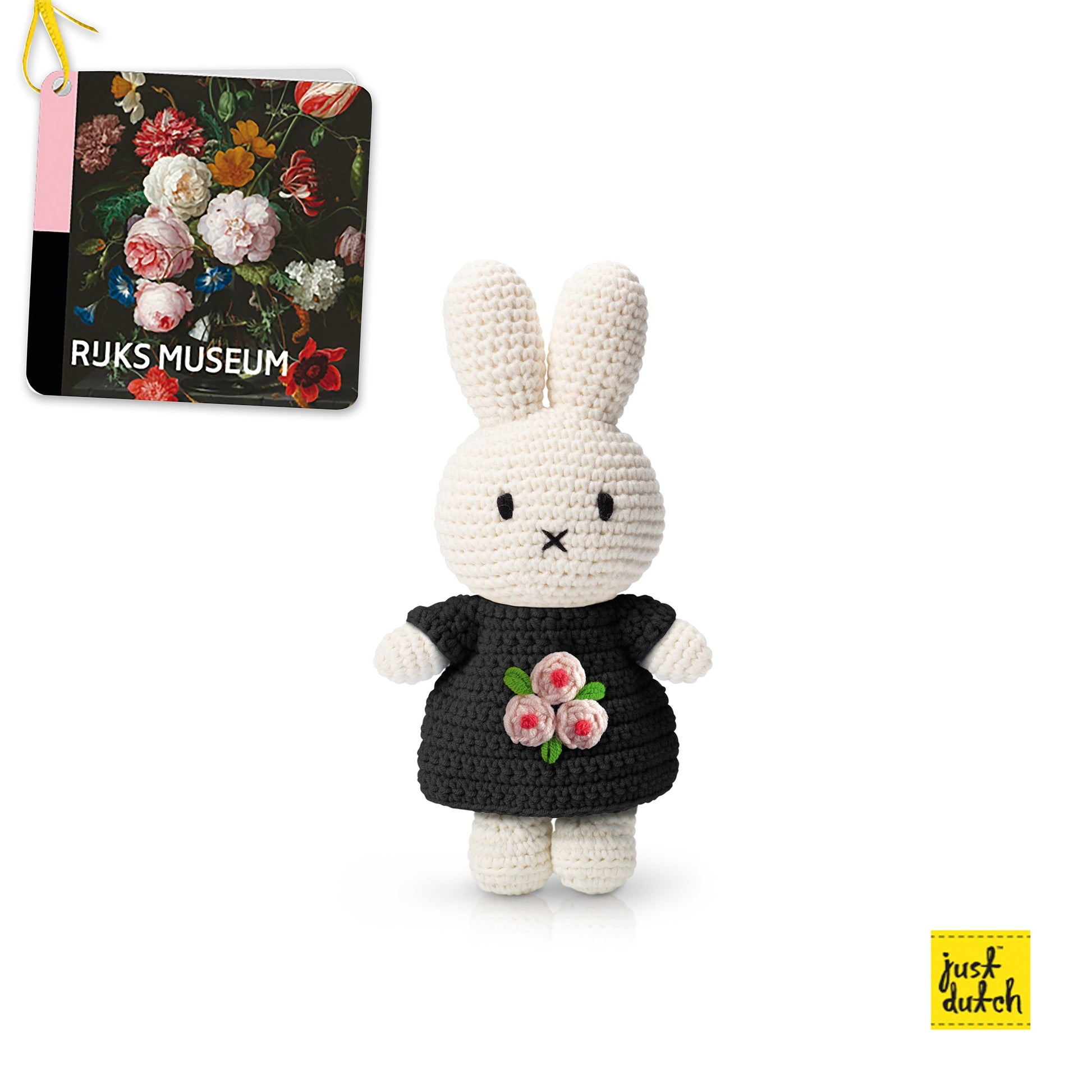 Miffy bunny doll floral still life dress