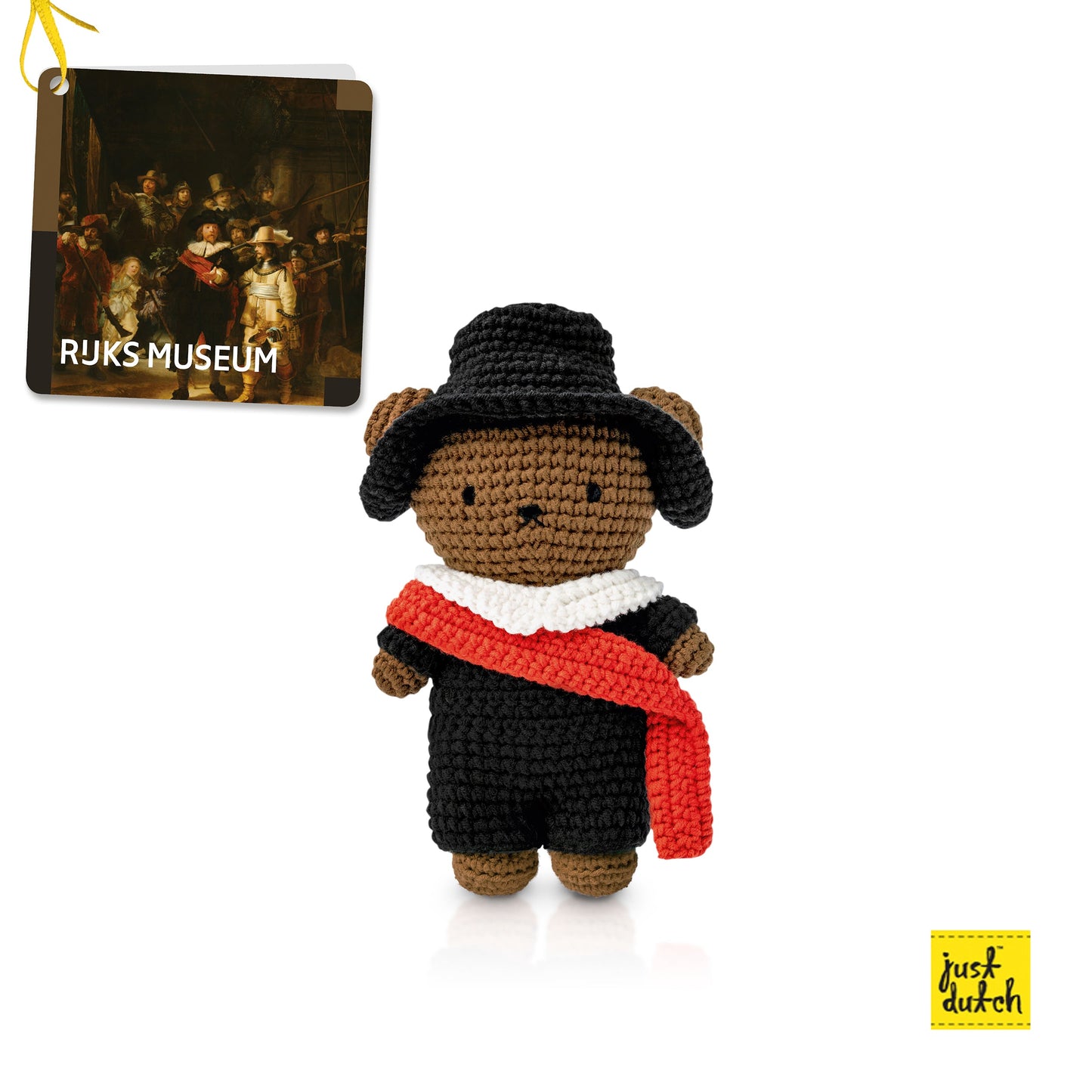 Boris bear doll night watch outfit crochet toy