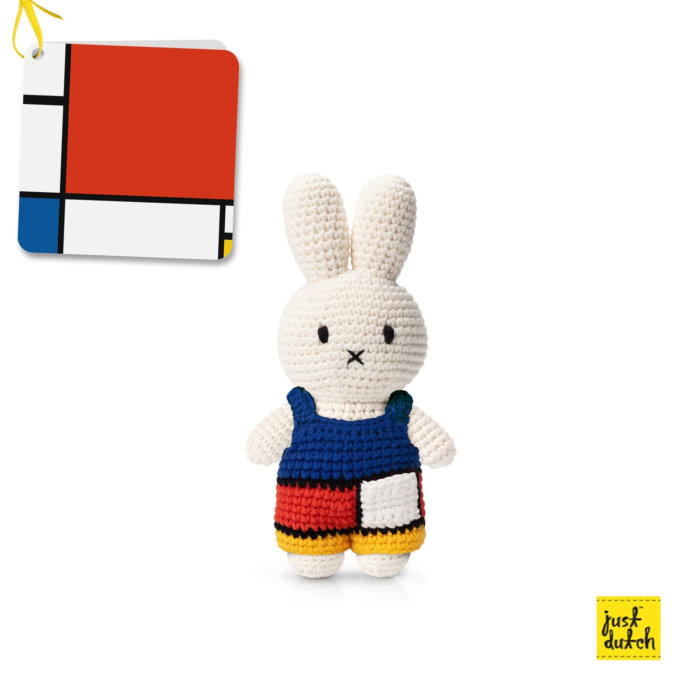 Miffy piet mondrian art crochet doll