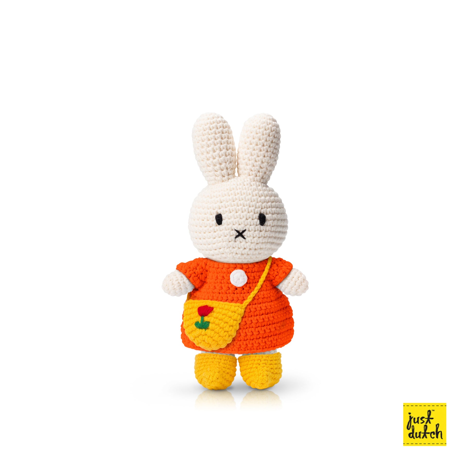 Miffy tulip bag plush doll made from 100% cotton by Just Dutch