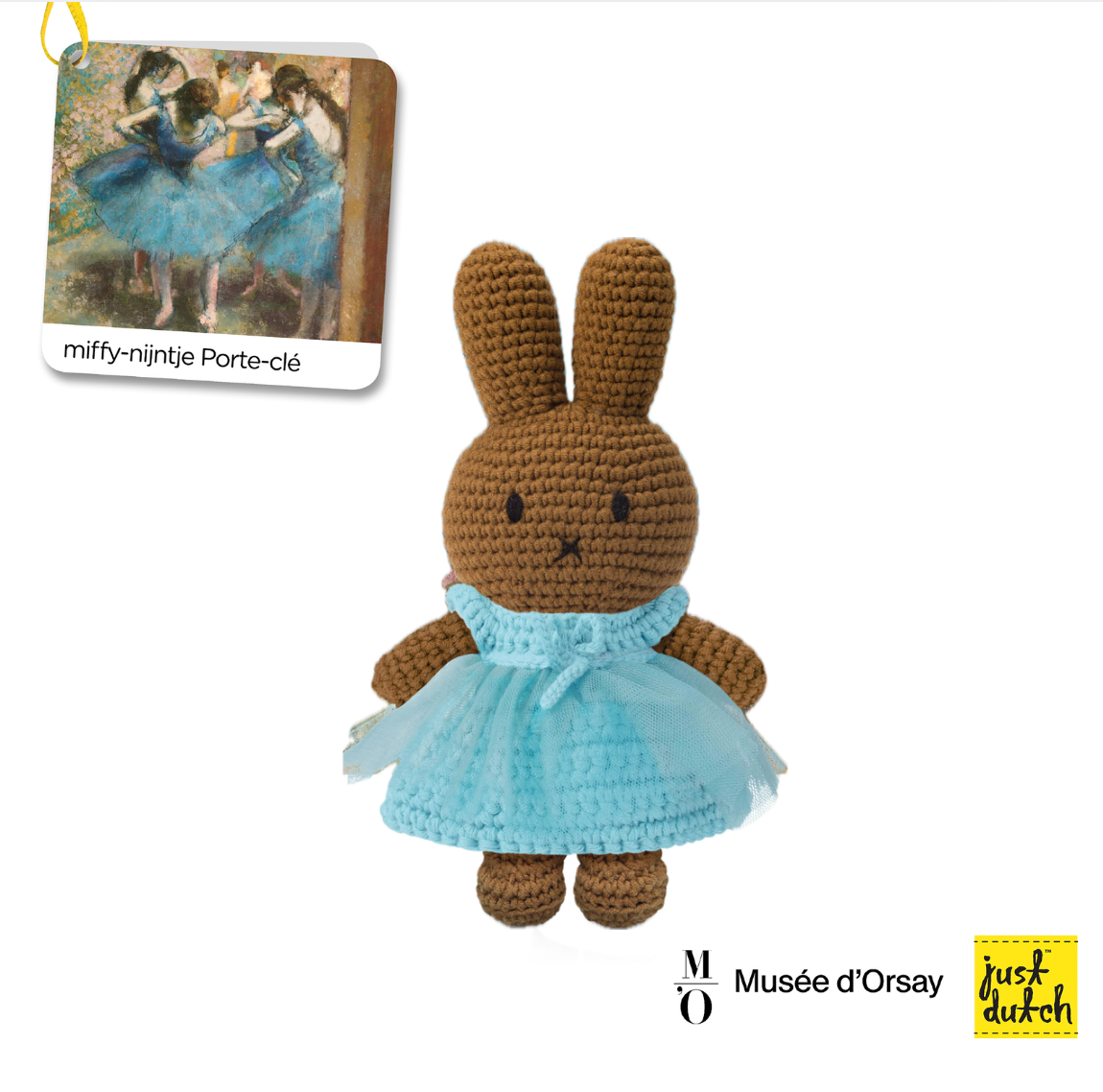Melanie in her Degas Blue Ballerina Dress Crochet Doll
