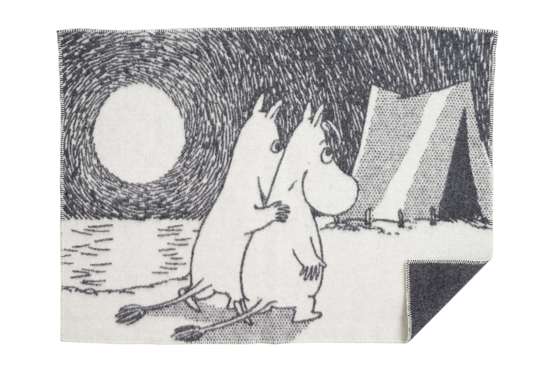 moomin adventure children blanket organic lambswool