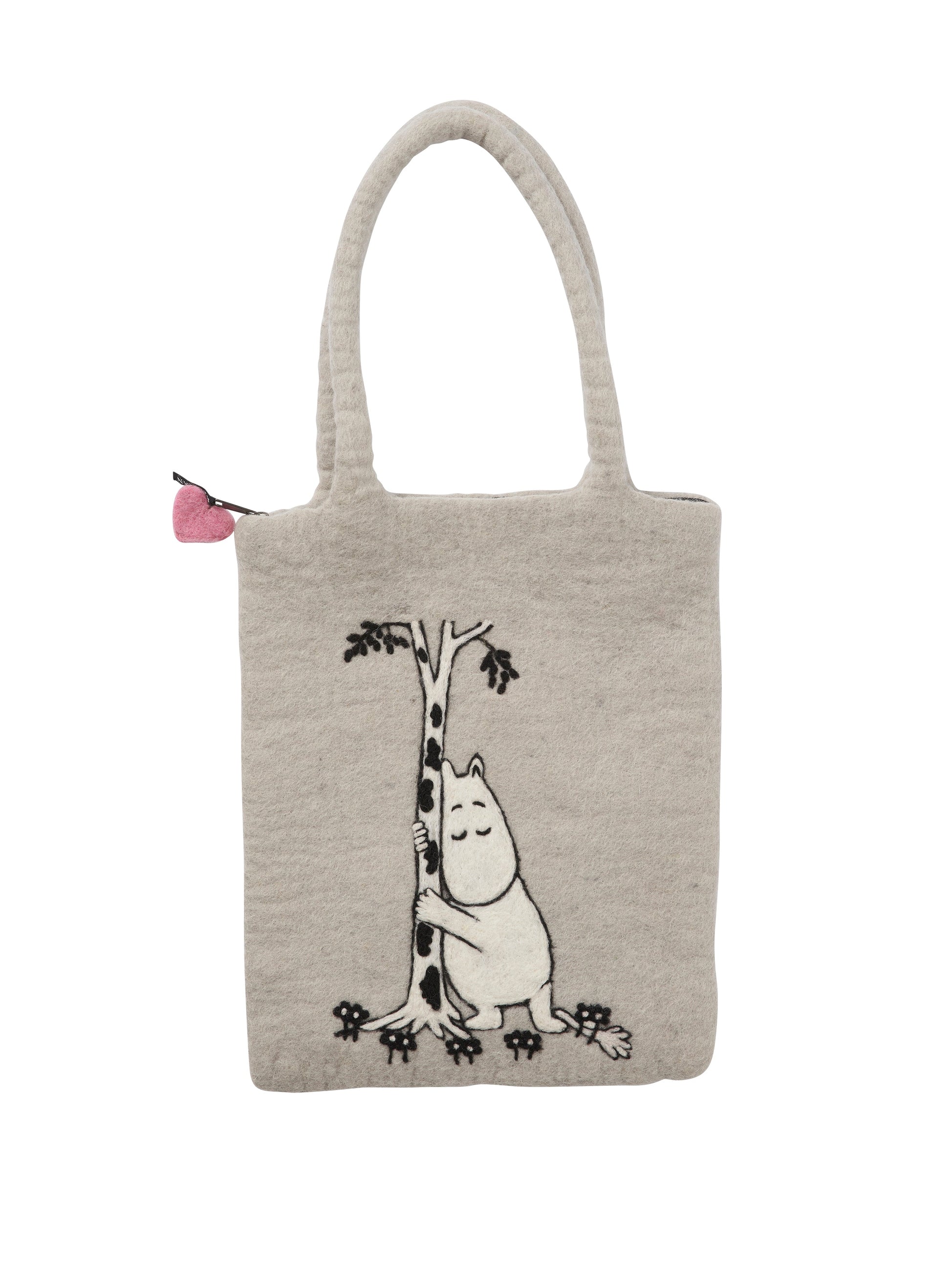scandinavian wool tote bag minimalist felt bag