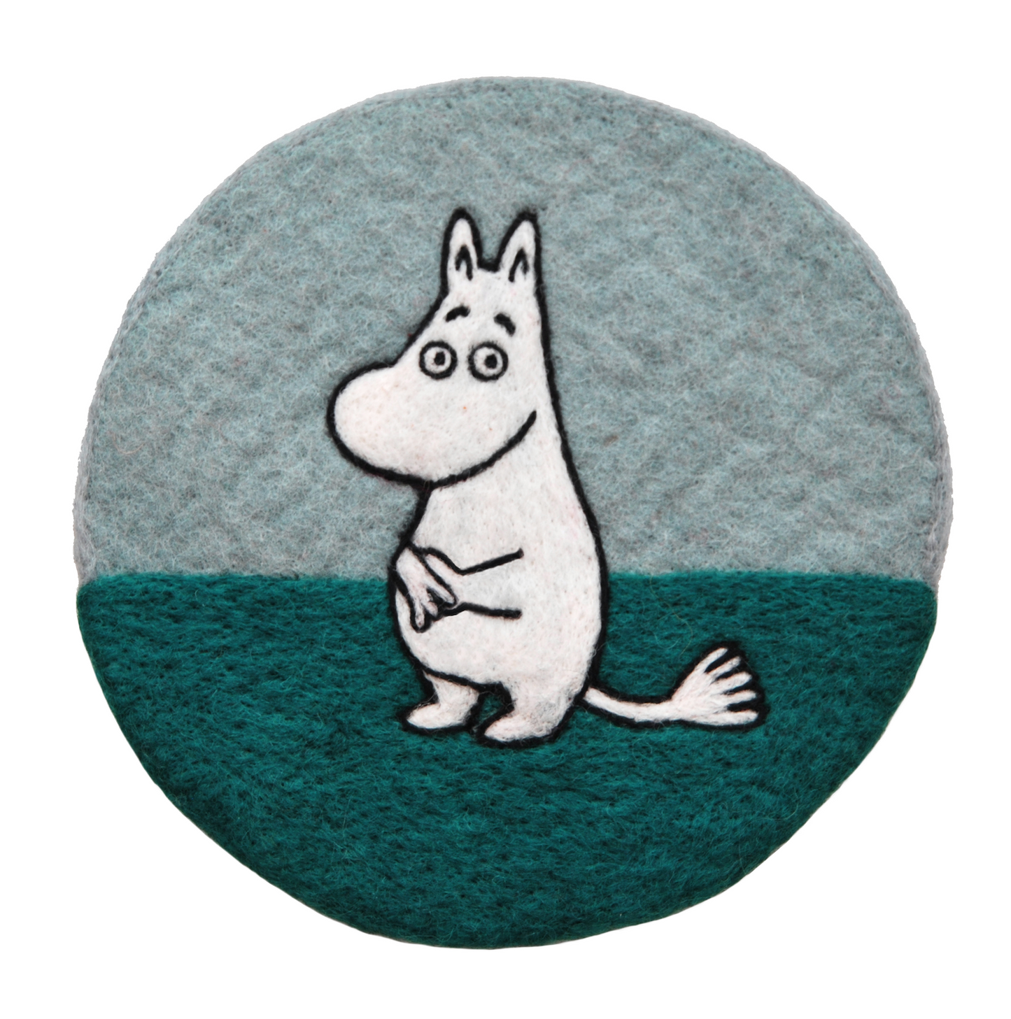 felt wool pot mat round trivet scandinavian design