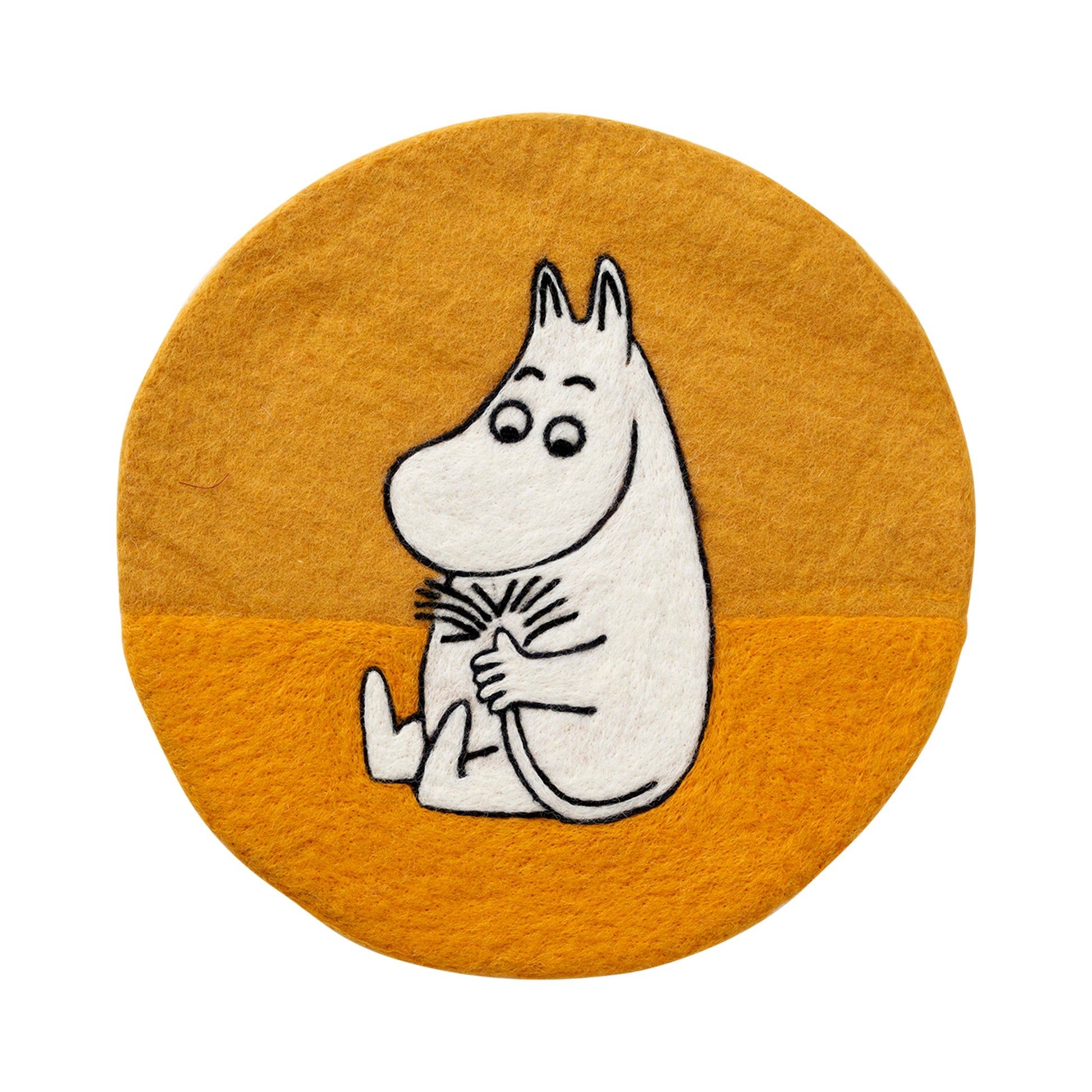 moomin wool seat pad round chair cushion scandinavian design