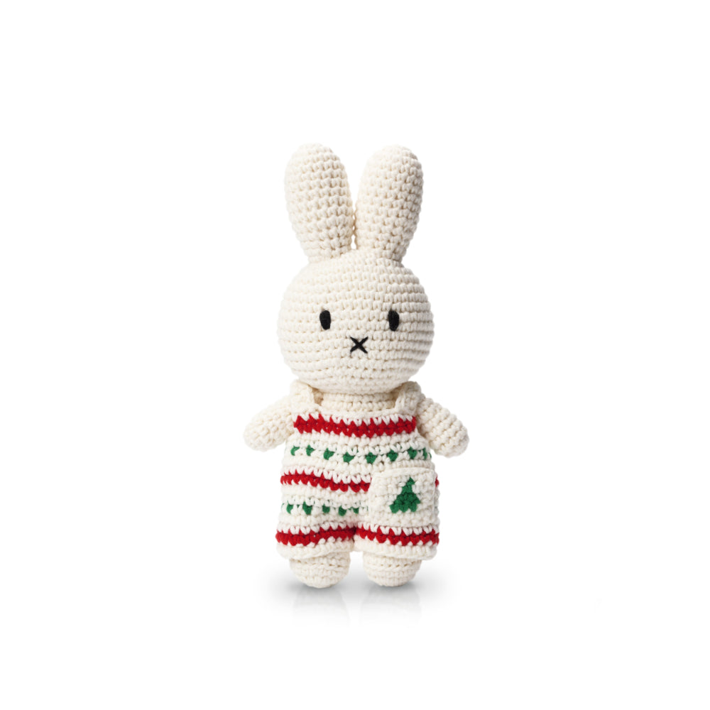 Miffy in Christmas Crochet Dress
