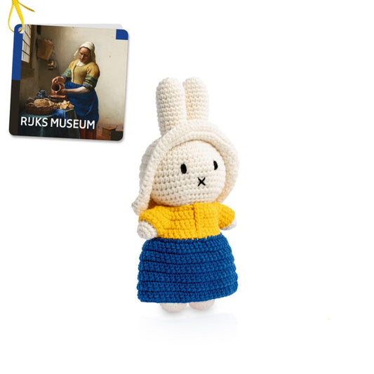 Miffy bunny milkmaid dress crochet doll