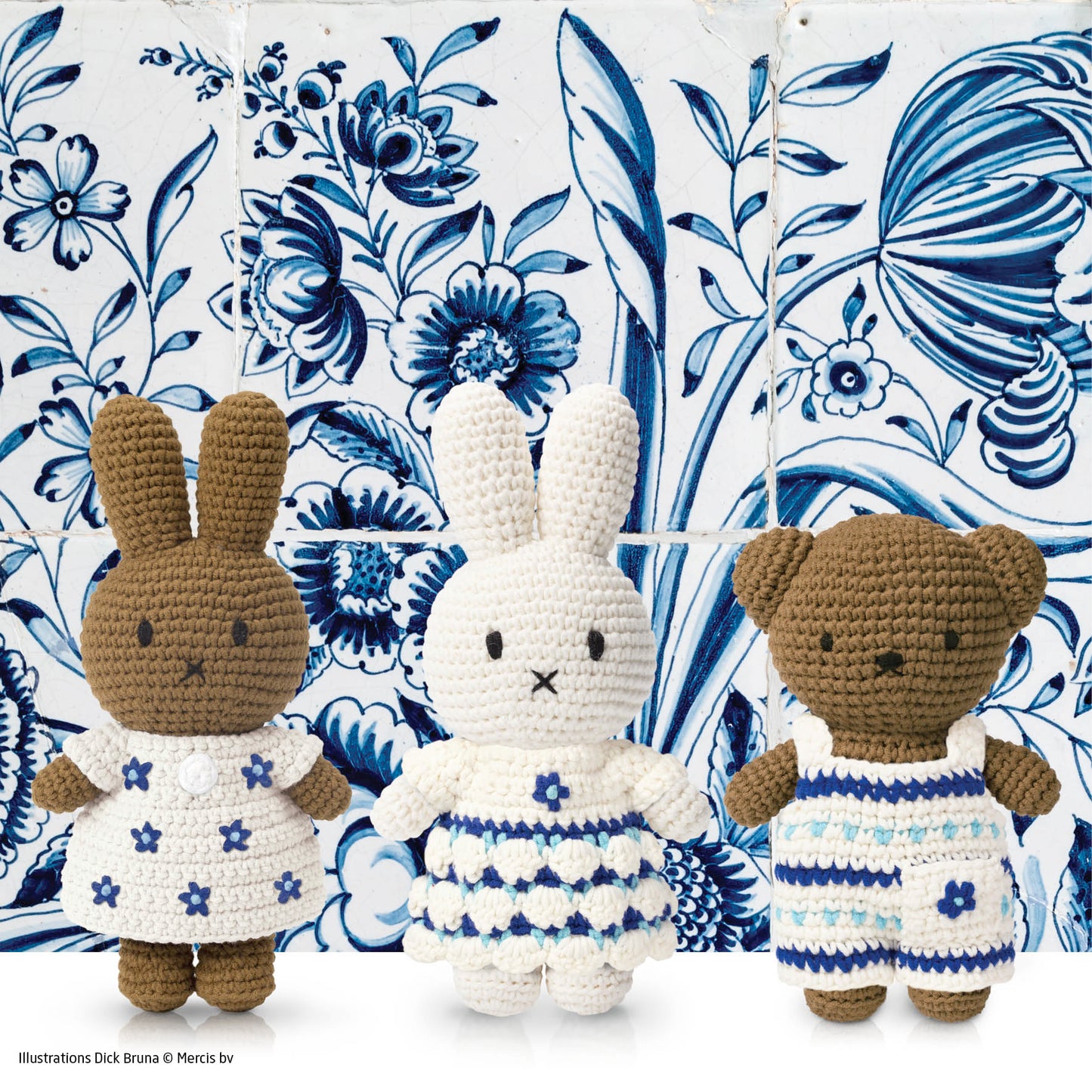 crochet bunny doll delft blue inspired pattern outfit