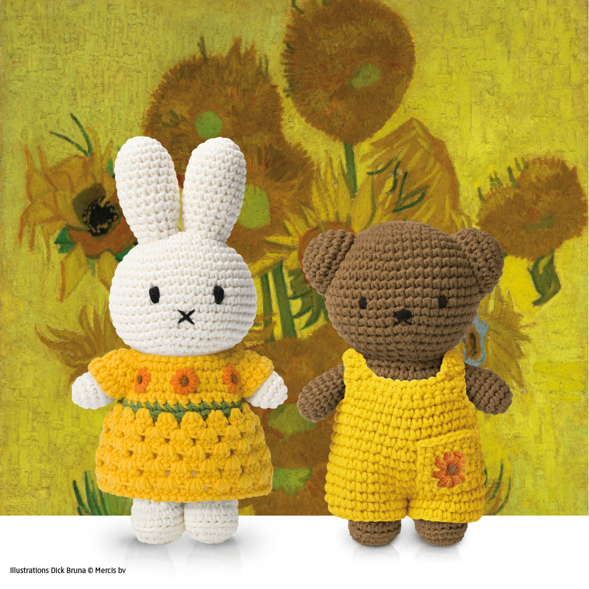 Boris Sunflower Crochet Doll Van Gogh Inspired