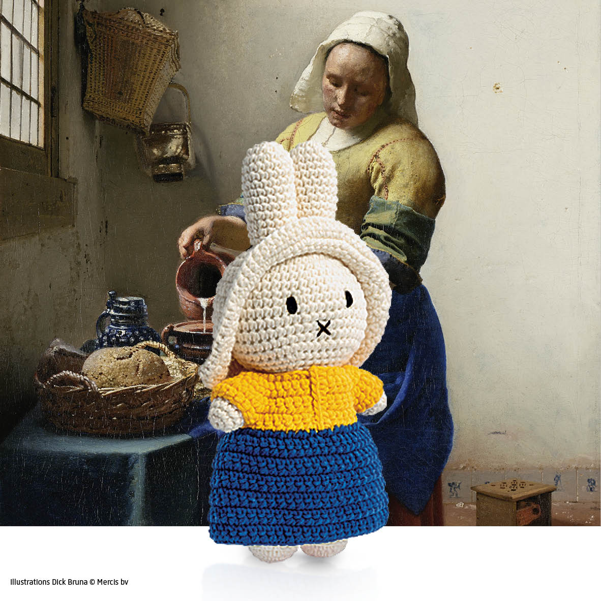 Miffy Vermeer Milkmaid Inspired Doll