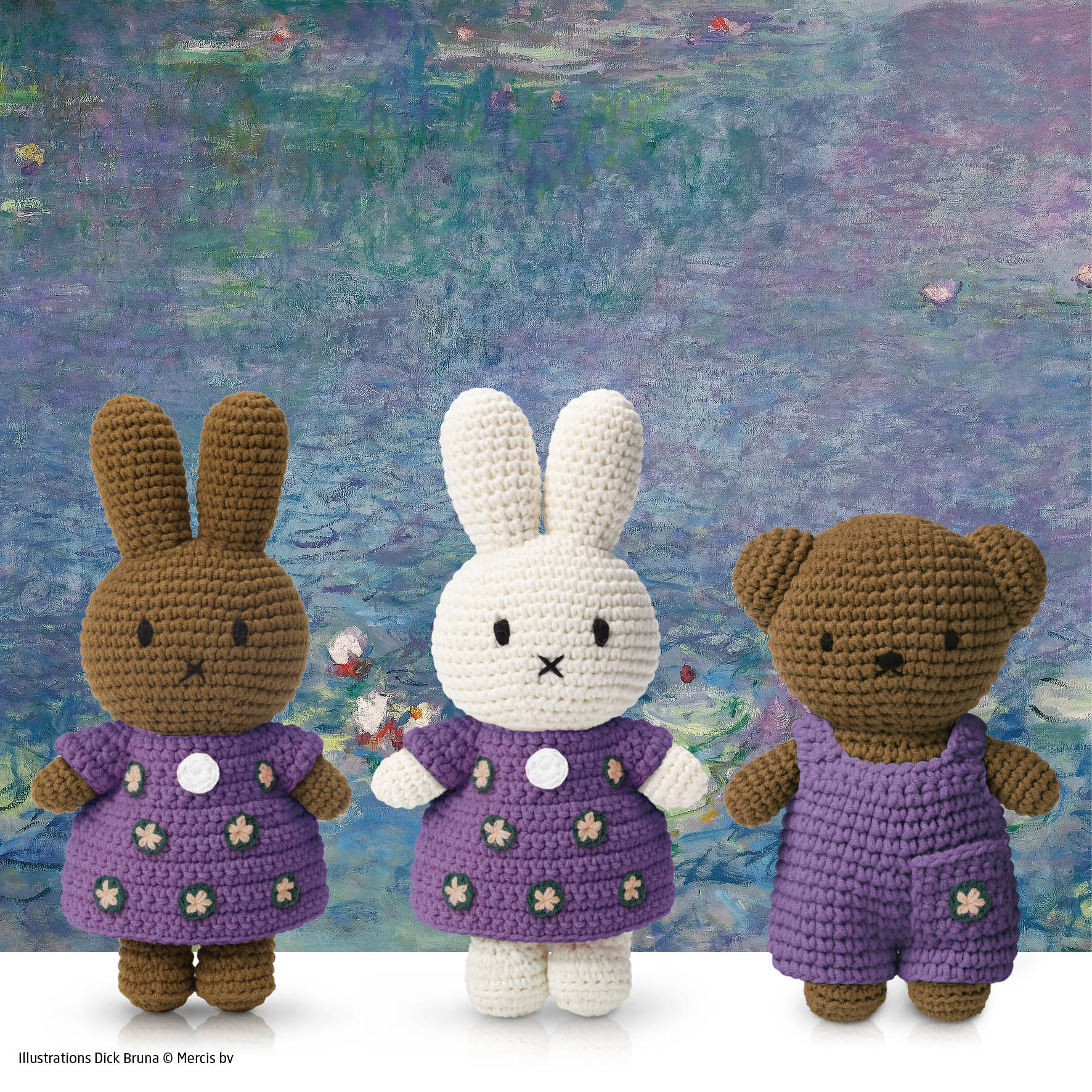 Just Dutch Miffy monet water lilies inspired doll
