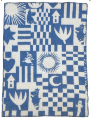 klippan baby blanket graphic pattern lambswool