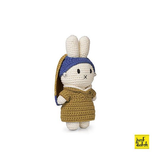 Miffy bunny doll pearl earring painting inspired outfit