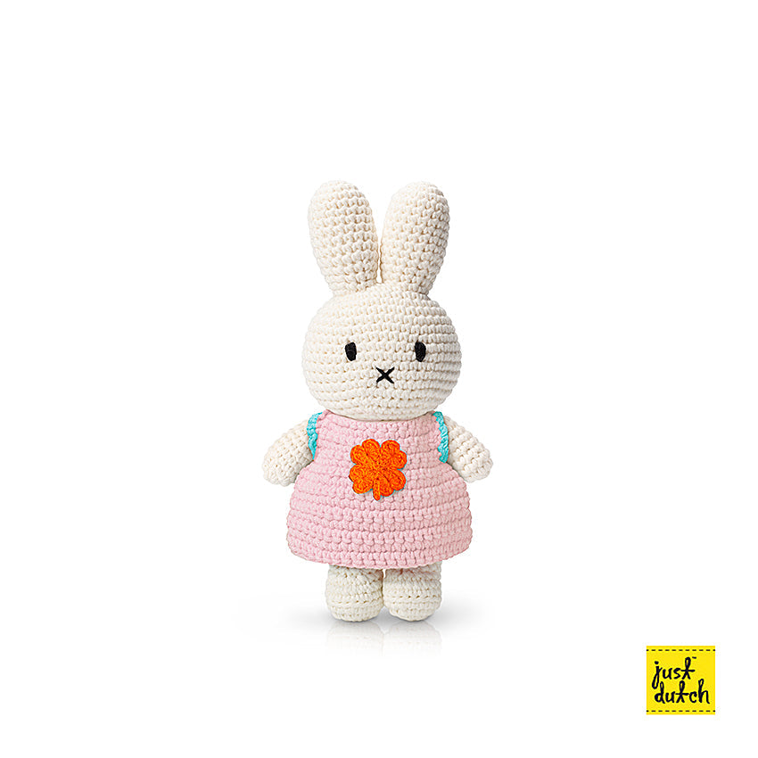 Miffy in Clover Dress and Jumpsuit Crochet Doll