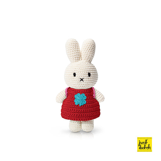 Miffy in Clover Dress and Jumpsuit Crochet Doll