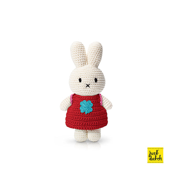 Miffy in Clover Dress and Jumpsuit Crochet Doll