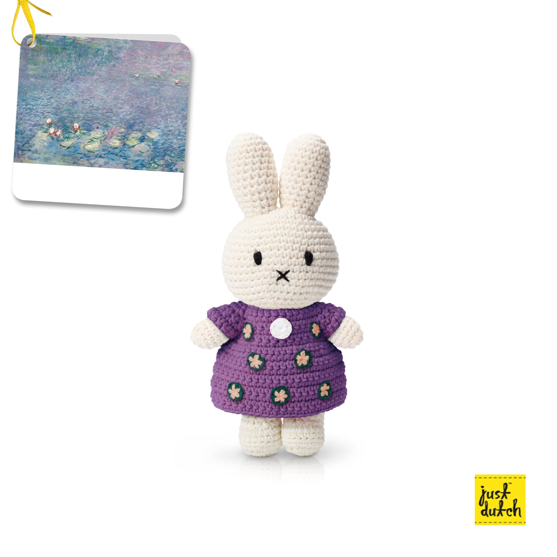 Miffy bunny doll impressionist floral dress monet