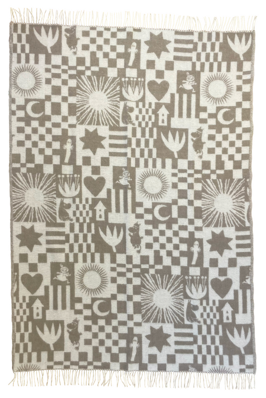 moomin play throw blanket organic wool scandinavian