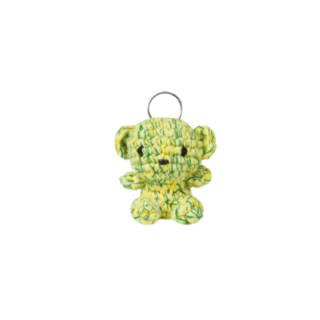 Miffy Teddy Bear Crochet Keychain