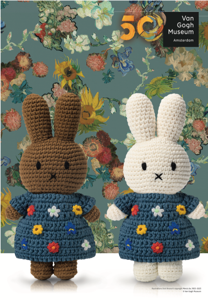 Just Dutch handmade Miffy van gogh collection doll